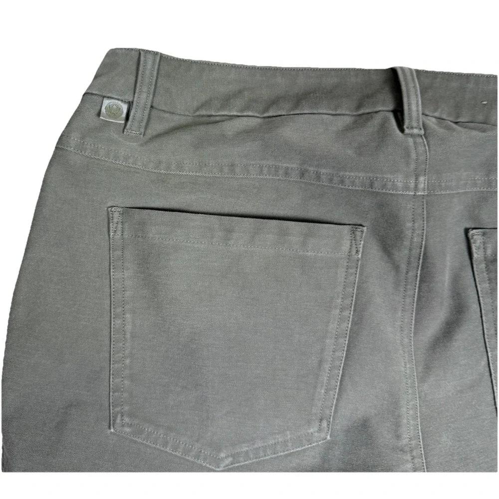 Lululemon ABC Classic Fit Pant Mens 33x33 Sage Green Warpstreme Tech Chino